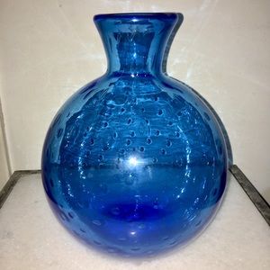Handblown glass vase